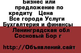 Бизнес или предложение по кредиту › Цена ­ 123 - Все города Услуги » Бухгалтерия и финансы   . Ленинградская обл.,Сосновый Бор г.